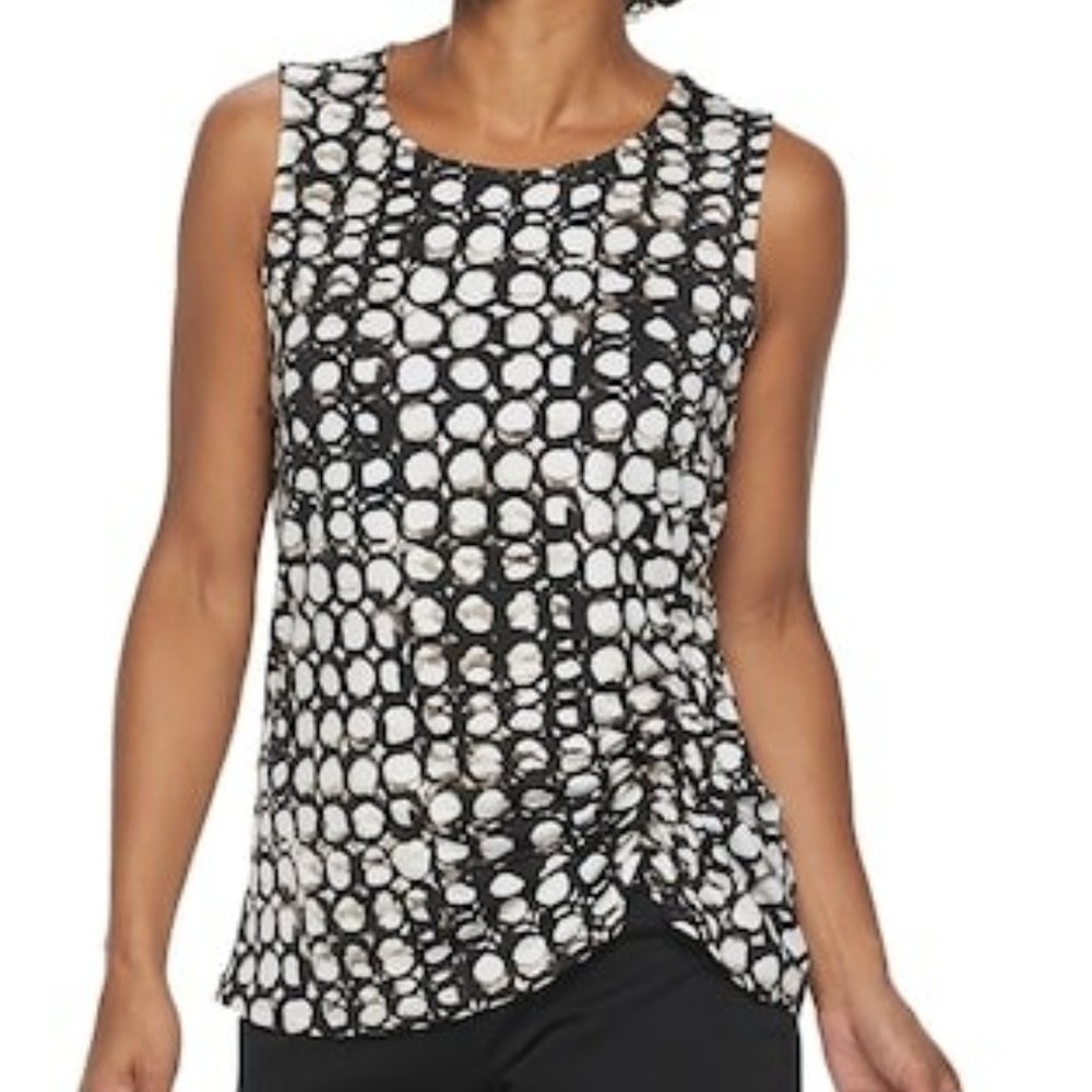 Croft & Barrow Ruched Side Top NWT